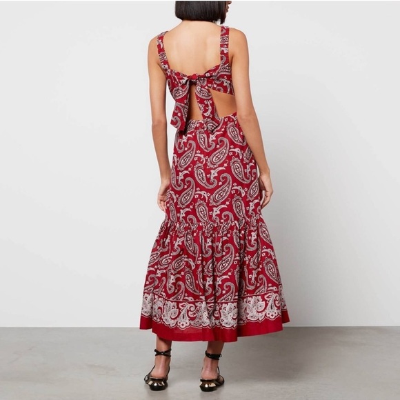 Sea New York Theodora Paisley ruffle dress size 8 - Picture 1 of 3